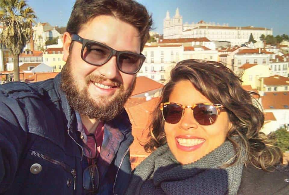 Dani e Douglas Miradouro preferido em Lisboa Miradouro Portas do Sol