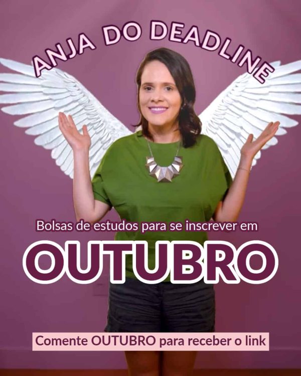 Bolsas de estudos para se inscrever em outubro