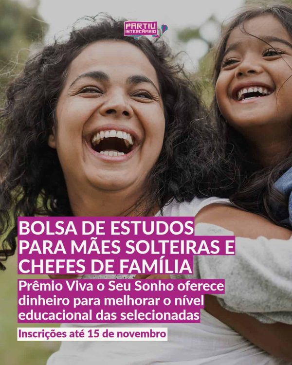 Bolsa de estudos para mães solteiras e chefes de família